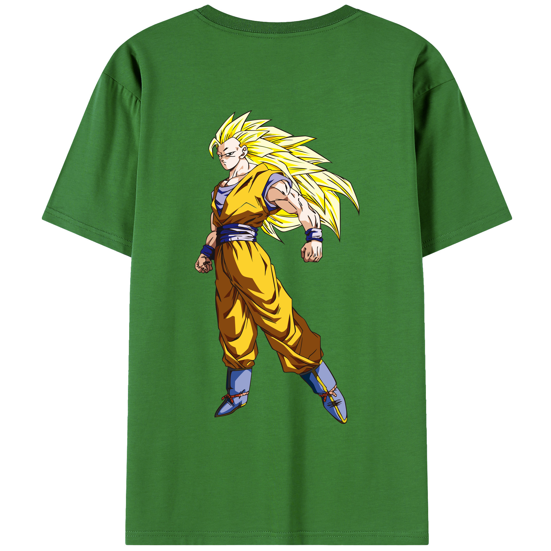 （画像用） ドラゴンボール 孫悟空（そん ごくう）Son Goku カカロット DRAGON BALL Kakarotto レディース半袖Tシャツ(バックプリント)